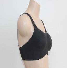 Selling bra for Silicone False Breast Beige Black Colour Sexy Push Up Bra for Man Cross dresser size 75C95C9654144