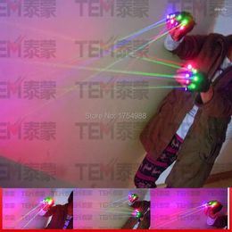 Party Decoration Stage Gloves DJ Club Show Laser With 7pcs RGB Gloves(3pcs Green 2PCS Red Violet Blue) Christmas