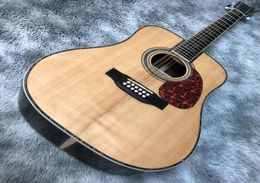 D45 mold 41 inch solid wood spruce 12 string folk acoustic guitar3031743