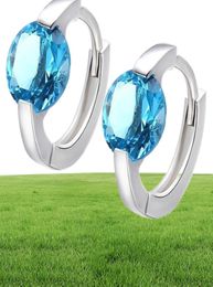 Cute 925 Sterling Silver Solitaire Round CZ Circle cimiolo Huggies Huggies Hoop Erecchini per donne gioielli bambini bambine AROS ARETE 22445979