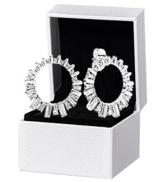 CZ diamond Sparkling Beauty Glacier Stud Earring 925 Sterling Silver Original box for Women Girls Wedding gift Earrings5303628