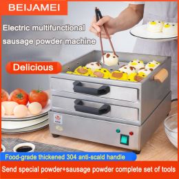 Makers 1/2 layerHome Stainless Steel Rice Noodle Roll Steamed Bun Steam Machine Vermicelli Roll Steaming Furnace Steamer