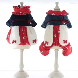 Dog Apparel Couple Puppy Clothes Girl Dress Boy Jumpsuit Yorkshire Bichon Pomeranian Poodle Schnauzer Small Clothing Coat