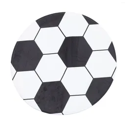 Carpets Creative Soccer Rug Round Football Shaped Decorative In Shape