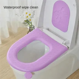 Toilet Seat Covers Portable Eva Adhesive Durable Cartoon Pig Head Thickened Waterproof Cushion Mat Quick-drying