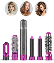 Professional Hair Dryer 5 in 1 Salon Blow Dryer Comb Air Wrap Hairdryer Hairbrush One Step Dryers Blower Brush8985604