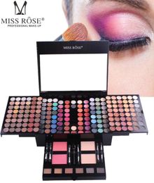 MISS ROSE Makeup Sets 180 Colour Eyeshadow Palette Matte Nude Shimmer Long Lasting Eye Shadow Palette With Brush Eyebrow Powder Blu9389052