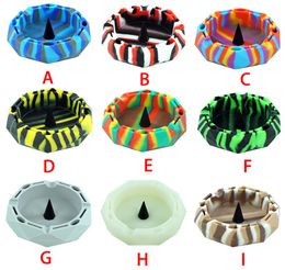 Diamond Ashtray Silicone ashtrays portable ash tray smoking accessories smokeless Cigarette Holder Multicolor Heat resistant unbre4378447