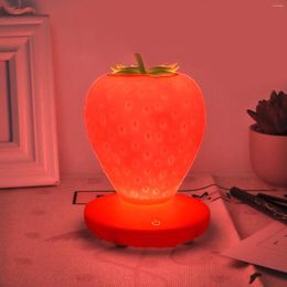 Night Lights Light Children's LED Strawberry Cute Bedside Kids Lamp Nursery String Christmas Warm 35 Or 50