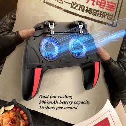 Gamepads H10 PUBG Controller Phone Gamepad Joystick for Android IOS Free Fire Mobile Game Pad Cellphone Gaming Handle Trigger with Cooler