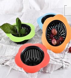 Flower Shaped Silicone Kitchen Sink Strainer Shower Sink Drains Cover sink colander Sewer Hair Filter Kitchen Accessories8646648