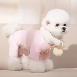 Dog Apparel Small Jumpsuit Clothes For Puppy Dogs Winter Warm Clothing Pomeranian Chihuahua Yorkie Bichon Maltese Costume Coat