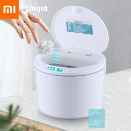 Trimmers Xiaomi Smart Induction Trash Can Automatic Dustbin Bucket Electric Rubbish Basket Car Rubbish Waste Bin Office Kitchen Bathroom