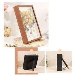 Creative Hollow Dried Flower Plant Photo Frame Handmade Photo Frame with Unique Beads Door Glass Window Shadow Box for Pictures