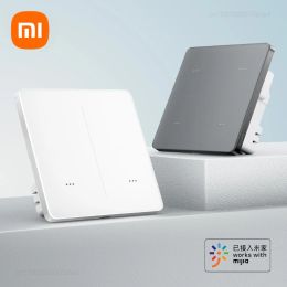 Accessories Xiaomi Linptech QT1 BLE Mesh Smart Wall Switch 1/2/3/4 Gang Touch Sensor LED Light Switches Work with Mijia APP Smart Home