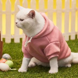 Dog Apparel Cat Sweater Hoodies Windproof Jacket Winter Clothes Hooded Sweatshirt For Small Medium Large Dogs