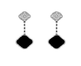 Earring for women Luxury Designer Earring dangles Four leaf Clover jewlery design Stud Earrings Christmas gift Stainless Steel lux9060521