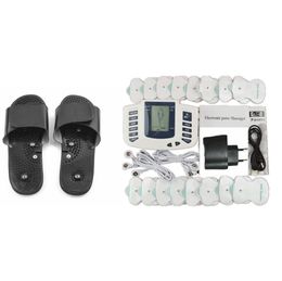 Health Care Gadgets Electric Shock Therapy Machine Estim Electro Stimulation Slipper Pads Electronic Full Body Massager Set for Fa6756329