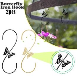 Other Bird Supplies Decorative Hook For Outdoor Metal Butterfly Feeder 2 PCS
