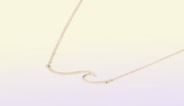 European and American Jewellery long wave necklace only beautiful waves waves pendant clavicle chain beach surfers friend gifts889915234364