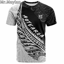 Personalised 3D Print New Zealand T-Shirt Maori Tribal Red Pattern Tattoos Hawaii Tshirt Men Women Streetwear Unisex Tee Tops-8