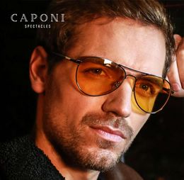 CAPONI Classic Sunglasses For Men Pochromic Day And Night Driving Yellow Glasses Polit Fishing Men039s Sun Glasses BSYS31047416902