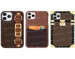 Top Leather Designer Phone Cases For iPhone 14 Pro Max 13 12 11 iPhone14 14Pro Fashion Wristband Print Back Cover Luxury Mobile Sh9036979