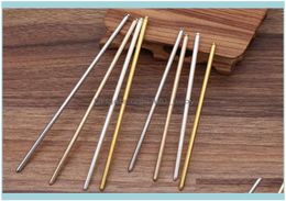 Wedding Jewelry50 Pcs 125Mm M Vintage Metal Hair Stick Base Setting 4 Colours Plated Hairpins Diy Aessories For Jewellery Making Drop9502328