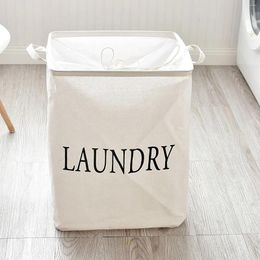 Laundry Bags Bathroom Large Baskets Long Handle Freestanding Square Bucket Waterproof Clothes Toys Towel Storage Basket Drop