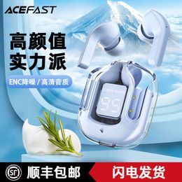 ACEFAST T6 Small Crystal Color TWS Bluetooth ENC Noise Reduction True Wireless Sports Without Delay Gaming Earphones