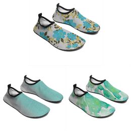 men women customized wading shoes cartoon animal design diy word black white blue red slip-on mens trainer gai 076