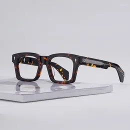 Sunglasses Frames Quality Men Eyeglass Black Fashion Thick Acetate Large Glasses Square Designer Brand Women KAINE