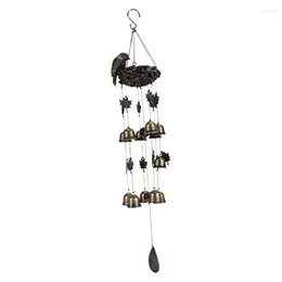 Decorative Figurines Bird Nest Wind Chime Indoor Outdoor Metal Car Resin 1 Pieces