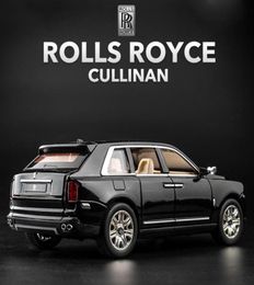 Children039s metal diecasting toy car acoustooptic simulation toy car Rolls Royce SUV Cullinan model scale 13225892470392