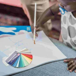 Keychains Paint Colour Card Chips Standard Samples Watercolour Paints Cards Paper Test Bulk