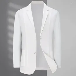 Men's Suits Youth Summer Lightweight Feather Sense Suit Male Plus Size Fashion Casual 140kg 7xl Men Blazer