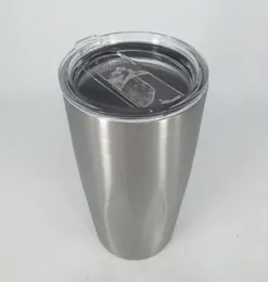 Tumblers Stainless Steel Tumbler Vacuum Insulated Double Wall 20 Oz With Clear Lids Travel Mug Keep Cold Or Drinks Vaso