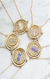 24Pcs Lot Fashion Time Turner Hourglass Vintage Pendant Jewelry Magic School Badge Choker Sand Dangle Necklace Whole 210929218c9653550