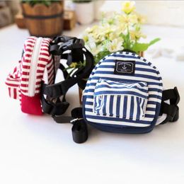 Cat Carriers Striped Denim Pets Backpack With Harness Leashes Outdoor Travel Small Dogs Carrier Portable Shoulder Bag For Yorkshire Terrier