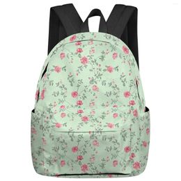 Backpack Flower Plant Rose Student School Bags Laptop Custom For Men Women Female Travel Mochila