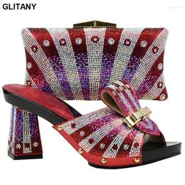 Dress Shoes Red And Bag To Match Italian African Set For Party In Women Matching Wedding