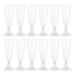 Disposable Cups Straws Glasses Acrylic Glass Flutes Toasting Wedding Flute Cocktail Cup Party Clear Mimosa Beer