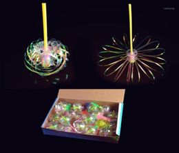 Funny Magic Toy Sparkling Spindle Wand Amazing Rotate Colourful Bubble Shape Glow Stick Toys For Kid Gifts MF99915979213