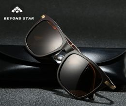 Sunglasses BEYONDSTAR Mens Polarised Brand Designer Ultralight Frame Square Fashion Glasses Dark Blue For Women TR91498742429