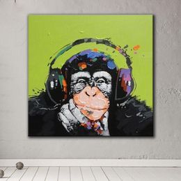 Abstract Gorilla Wall Art Graffiti Animals Canvas Prints Street Art Painting Creative Monkey Poster Wall Pictures for Living Room Kidsroom Home Decor