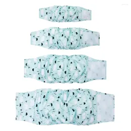 Dog Apparel Comfortable Diaper Absorbent Pads For Lightweight Male With Cartoon Print Washable Elastic Pet