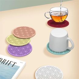 Table Mats 8pcs Heat Resistant Silicone Mat Household Placemat Nonslip Pads Pot Holder Kitchen Accessories