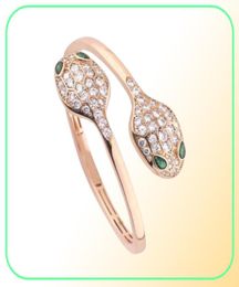 2021 love cuff luxury designer bracelet for women men bangle Creative fashion double head opening stainless steel diamond bracelets womens jewelry6228147