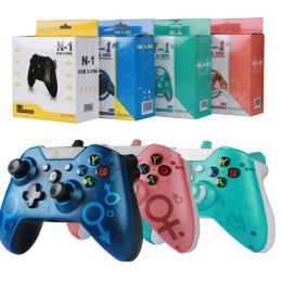 Gamepads USB Wired Game Controller for Xbox One/Slim/ PC Portable Dual Vibration Game Joystick Gamepad for Xbox One Slim Controller