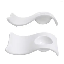 Dinnerware Sets 2pcs Porcelain Egg Cups Ceramic Stand Holders For Hard Boiled Eggs